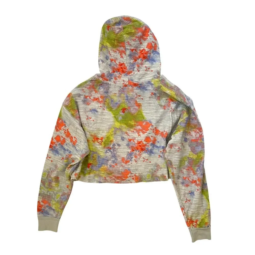Free People Thinkin About You Tie Dye Hoodie - Cropped - Size M